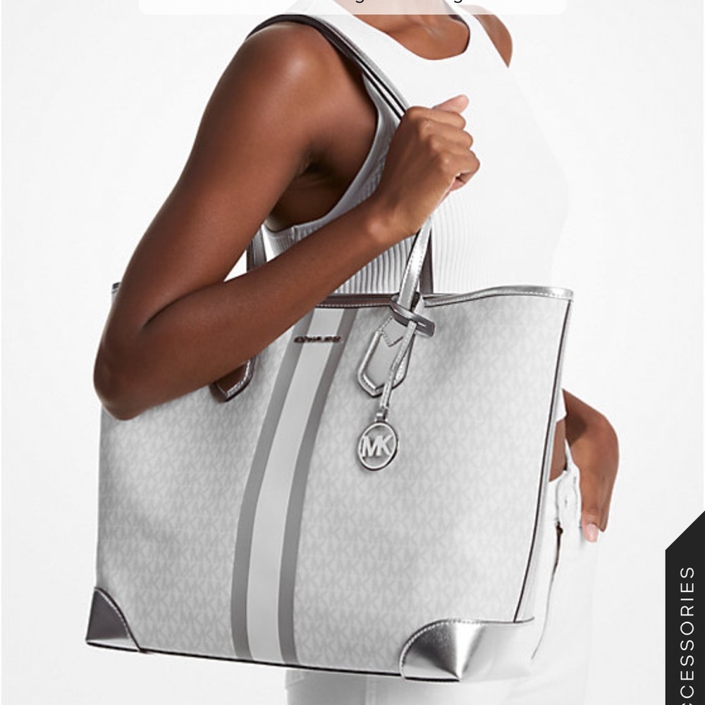 Michael Kors White Tote Bag
